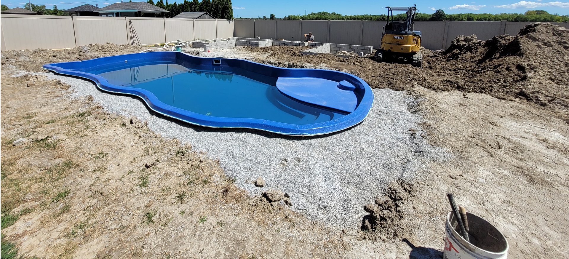 backyard pool installation Chatham
