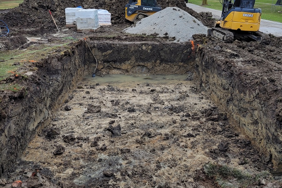Digging for Pool Install